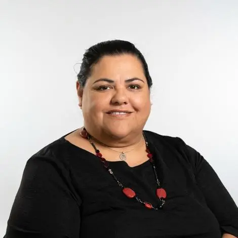 Councillor Adele Cook wearing black top