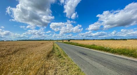 Country road in Suffolk