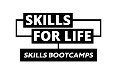 Skills for life logo with strapline reading 'skills bootcamps'